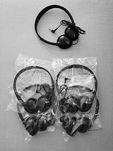 Bulk 24-Pack Kids Classroom Headphones – Hygienic Wired On-Ear Earphones for Enhanced Learning – Individually Bagged for Convenience, Comfort, and Optimal Sound Quality – Perfect for Schools and Device Compatibility