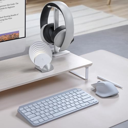 Magnetic Charging Dock for Logitech MX Master 3 S & MX Anywhere 3 S – Sleek White Design for Mac Users, Fast & Effortless Wireless Mouse Charger, Enhance Your Workspace Productivity with Quick Charging Solution