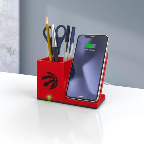 SOAR Smart Wireless Charger & Stylish Desktop Organizer – Fast 10 W Charging for Qi-Enabled Devices, Clutter-Free Workspace Solution with Built-in Storage and Safety Features