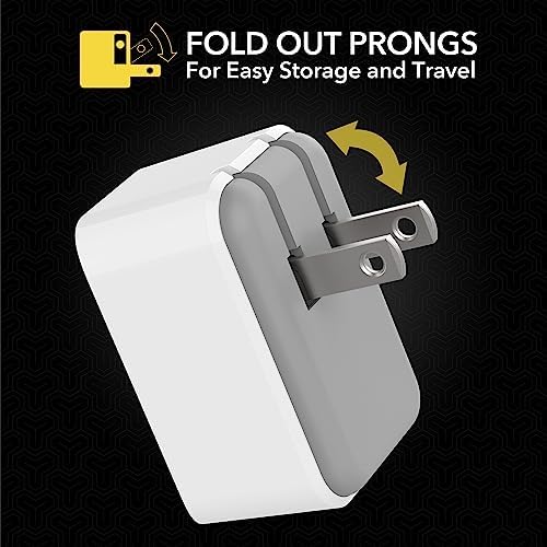 Scosche HPDC20-SP 20 W USB-C Fast Charger Mini Cube Wall Adapter – Ultra-Portable Power Delivery 3.0 for Swift Device Charging, 4 X Faster Charge Speed, Sleek Black Design for Enhanced Compatibility and Efficiency