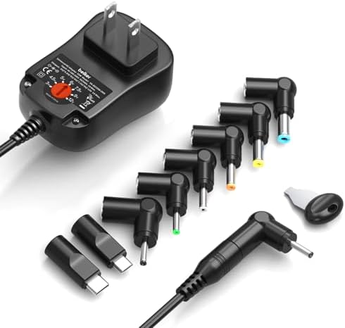 Versatile 12 W Adjustable Voltage AC/DC Power Adapter for Home Electronics – Universal Compatibility with Routers, Smartphones, Tablets, CCTV & IP Cameras – Reliable 1 A Output for Optimal Performance and Safety Solutions