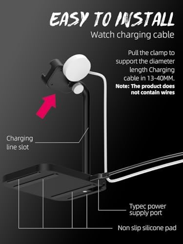 Advanced 2-in-1 Charging Station for i Watch & i Phone – Fast Charging Dock for i Phone 16/15/14/13/12/11/X/8, i Watch Series Ultra/10/9/8/7/6/SE/5/4/3/2/1, and Air Pods 2/3/4 – Elegant White Design for Optimal Device Organization and Speed Boost