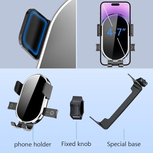 Nissan Armada Phone Holder 2017-2020 | Stylish Dashboard Mount for Secure Cell Phone Access | 360-Degree Adjustable Cradle for Optimal Visibility | Enhanced Driving Safety & Convenience | Premium Auto Accessory for Navigation & Hands-Free Calls