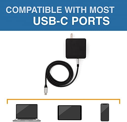 Revolutionize Your Charging with the Side Trak 45 W USB-C Wall Charger – Fast 4 K Support for Monitors & Devices, Includes 5 ft USB-C Cord for Ultimate Flexibility, Perfect for On-the-Go Power Needs, Compatible with All USB-C Gear, Compact & Durable Design for Everyday Use