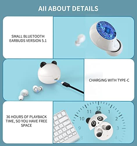 Kids’ Bluetooth 5.1 Wireless Earbuds – Adorable Waterproof Earphones with Dual Mics, 36-Hour Playtime, Hi-Fi Stereo Sound, and Gaming Mode – Perfect for Active Young Listeners and Learning on the Go