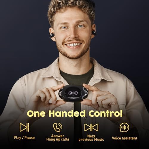 Revolutionize Your Audio Experience with E-88 Open Ear Bluetooth Headphones – True Wireless Ear Clip Earbuds for Active Lifestyles, Sweat Resistant, Fast Charging, 24-Hour Playtime, Ideal for Workouts, Driving, and Meetings – Seamlessly Compatible with Multiple Devices