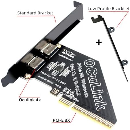 Elevate Your Computing Power: Cablecc SFF-8612 Oculink to M.2 NVMe PCIe SSD Enclosure Adapter for 2280 SSDs – Ultimate Speed and Compatibility Upgrade for Your Mainboard