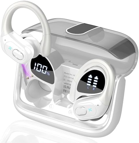 Ultimate Bluetooth 5.4 Wireless Earbuds with 75-Hour Playtime – Ergonomic Deep Bass Sport Headphones with IPX7 Waterproof Rating for Active Lifestyles, Advanced ENC Noise Cancelling Mic for Superior Call Clarity – Ideal for Fitness and Outdoor Activities