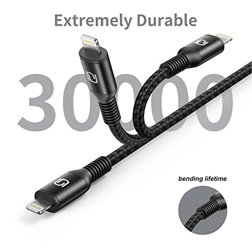 Fast Charging Nylon Braided i Phone Charger Cable – 3-Pack, 3 FT MFi Certified Lightning Cords for i Phone 14/13/12/11 Pro Max/XR/XS/X/8/7/Plus/6 S, i Pad, i Pod, and Air Pods – Enhanced Durability and Compatibility for Optimal Performance