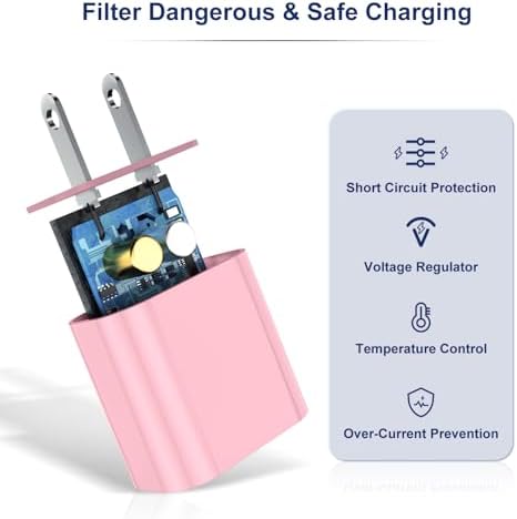 Fast Charging Multi-Port USB C Power Adapter – 5-Port 40 W Wall Charger for i Phone 16 Pro Max, 16 Pro, 15 Pro Max, and More – Compact Cube Design with 3 USB-C and 2 USB-A Ports – Ideal for Efficient Device Charging in Homes and Offices – Built-in Safety Features for Overcharging Protection – Perfect for Busy Professionals and Families