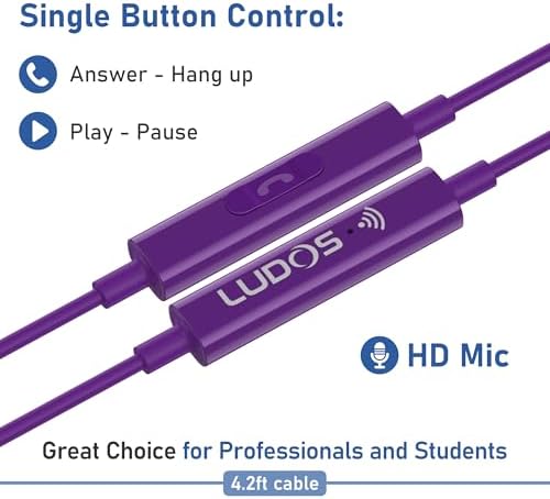 LUDOS FEROX USB-C Earbuds – Premium Wired Headphones for i Phone 16 & Samsung Galaxy Series, Featuring Exceptional Audio Clarity & Deep Bass, Ergonomically Designed for All-Day Comfort, Tangle-Free Cable for Streamlined Use, Supported by an Impressive 5-Year Warranty, Eye-Catching Vibrant Green Finish – Elevate Your Sound Experience for Music Lovers and Gamers Alike
