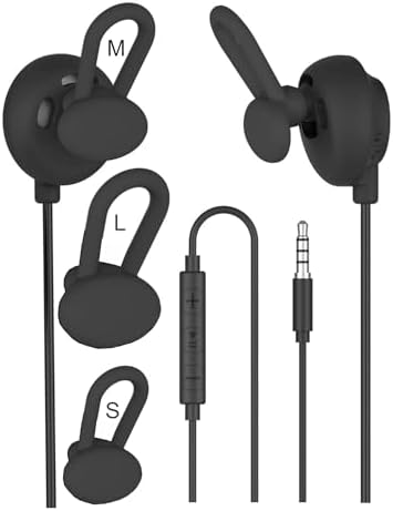 Experience Unmatched Versatility with Open-Ear 3.5 mm Wired Sport Earbuds – Perfectly Crafted for Gaming, Music Lovers, and Professional Communicators – Featherlight Comfort for Active Lifestyles – Integrated Microphone for Effortless Hands-Free Conversations.