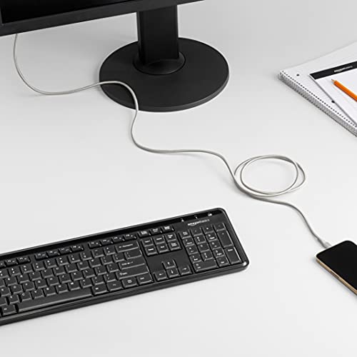 Premium 6-Foot Nylon Braided Lightning Charger Cable – MFi Certified USB-A to Lightning for i Phone 14/13/12/11/X/Xs Pro/Pro Max/Plus & i Pad – Durable 10,000 Bend Lifespan, Sleek Silver Design for Enhanced Efficiency and Flexibility