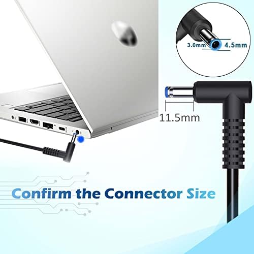 High-Performance 65 W AC Adapter for HP Envy & Chromebook Series – Versatile Laptop Charger with Multi-Protection Features for Enhanced Safety and Compatibility, Perfect for Models 13, 15, 17 & X360 – Reliable Power Supply with 2.31 A Compatibility, Ideal for On-the-Go Professionals and Students – Durable Design with Built-in Safety Chip to Prevent Overcharging and Short Circuit Issues – 30 Days Return and 365 Days Exchange Guarantee for Your Peace of Mind