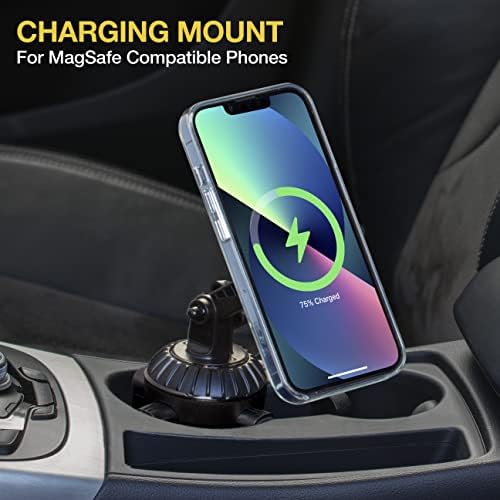 Scosche MSQP Magnetic Wireless Charger – Ultra-Fast Mag Safe Charging Pad for i Phone 12, 13, 14, Air Pods, and More | Sleek Black Design for Effortless Power | Compact and Versatile Wireless Charging Solution for Home and Travel