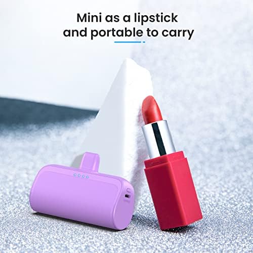Ultra-Compact 5200 m Ah Power Bank for i Phone – PD Fast Charging Mini Portable Charger with Enhanced Compatibility for i Phone Models 14/13/12/11/XS/XR/X/8/7/6/6 s – Essential On-the-Go Battery Backup for Busy Lifestyles