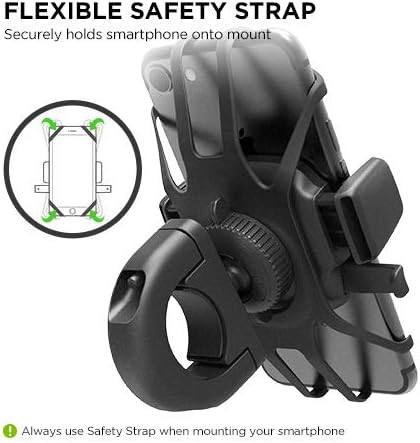 i Ottie Easy One Touch 4 Universal Bike Phone Mount Holder – Secure Smartphone Cradle for Bicycles & Motorcycles | Compatible with i Phone Xs Max, 8 Plus, Samsung Galaxy S9, S8 & More | Effortless One-Touch Release, Adjustable Viewing Angles, Durable Weather-Resistant Design for All Your Cycling Adventures