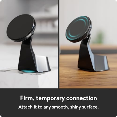 Mous Mag Safe Car Mount Phone Stand – Secure Suction Mount for i Phone 16/15/14/13/12 Series | Effortless 360° Rotation & Magnetic Alignment for Ultimate Convenience | Ideal for Hands-Free Navigation and Streaming