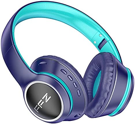 Vibrant Purple Kids Bluetooth Headphones – Safe Listening with Colorful LED Lights, Ultra-Comfort Earpads, Built-in Microphone, and Travel-Friendly Foldable Design for School & Adventure – Perfect for Online Learning and Playtime