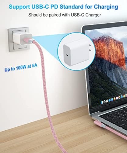 Elebase Right Angled USB Type C to C 100W Cable 6.6FT with USB A Adapter,90 Degree Power Delivery Fast Charging PD Charger Cord for MacBook Mac Pro,iPad 10 10th Air 4 4th 5 5th Mini 6 6th Generation – Enhanced Compatibility and Speed