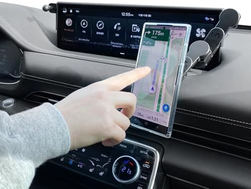 FICS Car Phone Holder for Genesis GV70 2026 Moder-Year – Custom-Fit Mount for Seamless Integration, Interior Accessories for Navigation, No Adhesive or Tools Required – Enhanced Compatibility and Speed