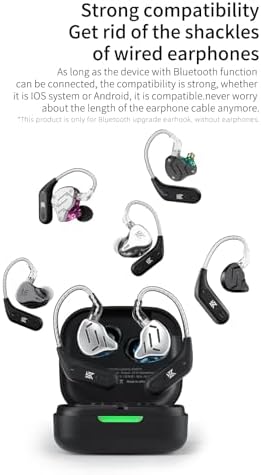 KZ AZ09 Bluetooth 5.4 Module – Premium Waterproof Wireless Ear Hook with Exceptional Battery Life for KZ ZST/ZSTX/ZS10/AS06/AS10/BA10/ZSR/ES4 (B Pin) – Unmatched Audio Freedom and Ergonomic Comfort for Active Lifestyles