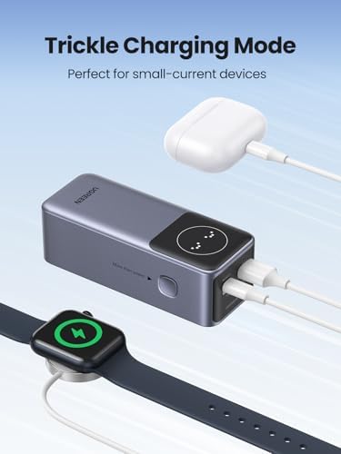 UGREEN Nexode 12000 m Ah Power Bank – 100 W PD & PPS Fast Charging Portable Charger with Smart Display and Dual USB Ports for Maximum Compatibility with i Phone 16, Galaxy S24, Mac Book Air, Steam Deck, and More – Ultimate Charging Solution for Tech Enthusiasts and On-the-Go Professionals