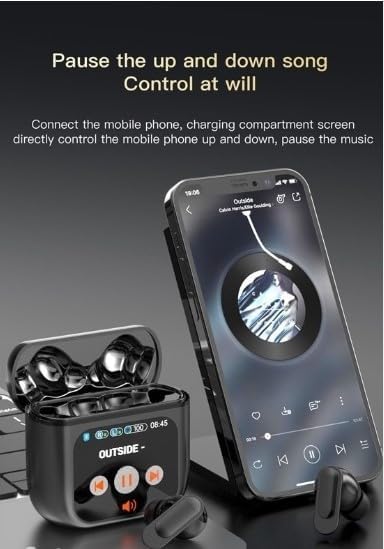 Revolutionary True Wireless ANC Earbuds with Advanced Bluetooth 5.4 – Immerse in Deep Bass Stereo Sound, Effortless LED Touch Control & Built-in Mic for Gaming Sessions – Seamless Compatibility with Android, i OS, Tablets & Laptops – Transform Your Listening Journey Today