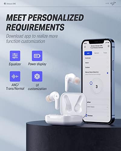 Donner Dobuds ONE Wireless Earbuds – Advanced Bluetooth 5.2 Noise Cancelling Earphones with 4-Mic Clarity, Custom EQ Sound Tuning App, 32-Hour Battery Life & Fast Charging – Optimal for Unmatched Audio Clarity and Everyday Convenience