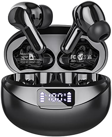 Premium Bluetooth 5.3 Wireless Earbuds – Immerse in Hi-Fi Sound with Advanced Noise-Cancelling Technology, 50-Hour Playtime, and IPX7 Waterproof Design for Ultimate Durability – Perfect for Audiophiles and Professionals Seeking Exceptional Audio Clarity and Comfort on the Go