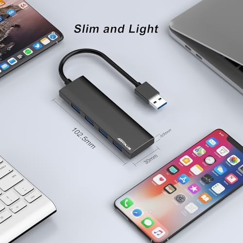 Unlock Seamless Device Connectivity with Our Compact 2 ft USB 3.0 Hub & Multiport Splitter – High-Speed Adapter for Laptops, PCs, i Macs & More – Effortlessly Connect Multiple Devices for Enhanced Productivity on the Go!