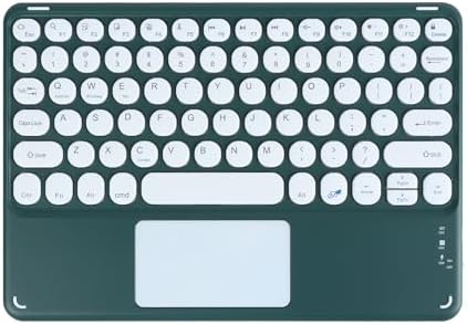 Portable Wireless Bluetooth Keyboard with Touchpad – 10-Inch Rechargeable Slim Design for i Pad Pro, Air, Mini & More | Stylish Purple Finish for Enhanced Productivity on i OS, Android & Windows Devices