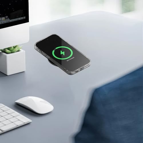 Magnetic Wireless Charging Station for Apple Devices – Fast Qi-Enabled Desktop Charger for i Phone 16/15/14/13/12 Pro/Max/Plus & Air Pods 3/2/Pro 2/Pro (Sleek Black Design) – Effortless Alignment & Cord-Free Convenience for Home or Office