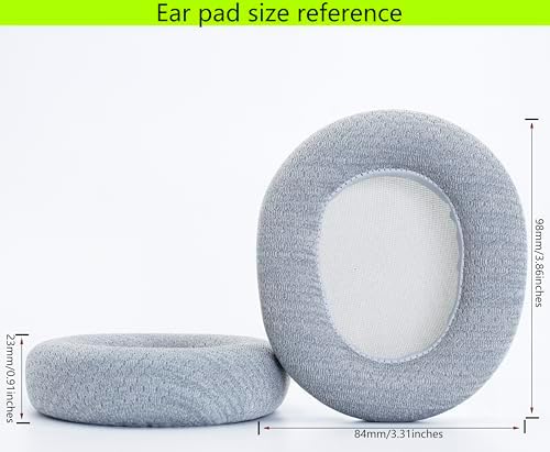Upgrade Your Sound with Premium Memory Foam Ear Pads for Steel Series Arctis Nova Pro – Enhanced Comfort & Optimal Noise Isolation (Grey) – Perfect Fit for Arctis Nova1, 3, 4, 5, 7 Headphones