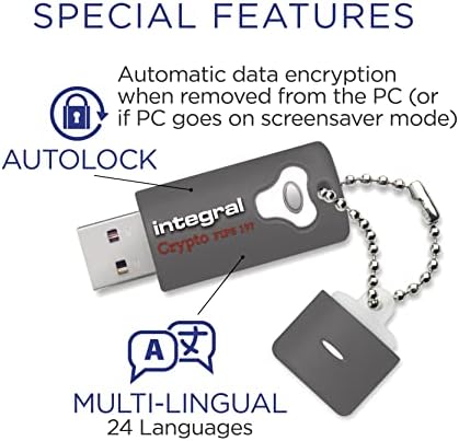 Secure Your Data with the 8 GB Crypto-140-2 USB Flash Drive – FIPS 140-2 Certified, 256-Bit Hardware Encryption, and Waterproof Design for Ultimate Protection – Fast USB 3.0 Transfers and Brute-Force Password Defense for Professionals on the Go