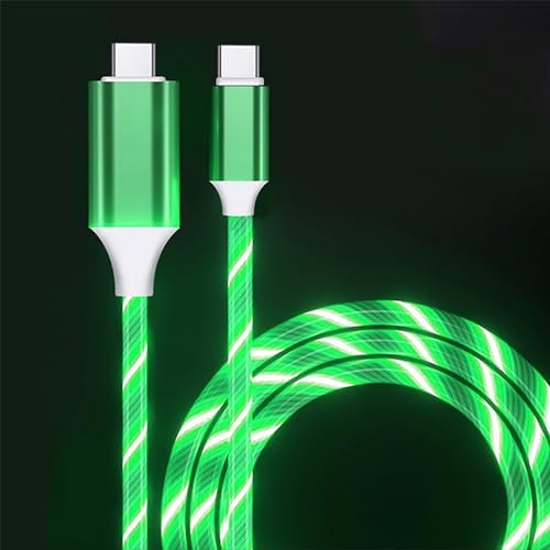 Revolutionize Your Power Connection: 6.6 FT LED USB C to USB C Cable – 60 W/3 A Fast Charger for i Phone 15, Mac Book Air, i Pad Pro, Pixel & Samsung Galaxy S23/S24 – Durable, Stylish, and User-Friendly Charging Solution for Tech-Savvy Professionals and On-the-Go Users