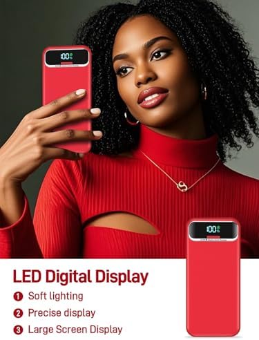Ultimate 20,000 m Ah Portable Charger with Built-in Cables & AC Plug – Super Fast PD20 W & SCP22.5 W USB-C Power Bank for Quick Device Charging – LED Display & Universal Compatibility for i Phone, Samsung & More – Essential Travel Accessory for On-the-Go Power Solutions
