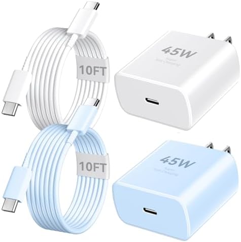 Elevate Your Charging Experience with the 45 W Super Fast USB-C Charger and 6.6 FT Cable – Optimal for i Phone 16 Pro Max, i Pad, and Android Devices – Compact, High-Efficiency Power Adapter with Advanced Safety Features for On-the-Go Users