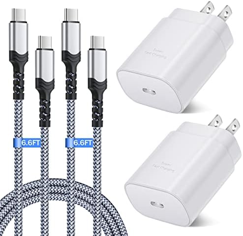 Costyle 25 W USB C Wall Charger with 6.6 FT Type C to C Cable – Ultra-Fast Charging for Samsung Galaxy S24/S25 Ultra, Note Series, and More – Compact, Lightweight, and Safe Power Solution for Home and Travel – Enhanced Compatibility and Performance