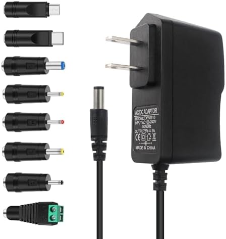 Universal USB Type C 5 V 1 A Power Supply Adapter – Versatile AC to DC Charger for Security Cameras, Baby Monitors, and TV Boxes – Reliable Fast Charging with Enhanced Safety Features and Compact Design for On-the-Go Convenience