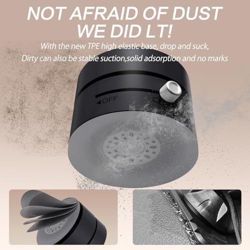 VENINGO Magnetic Suction Car Phone Holder – 360° Rotating Mount for Mag Safe Smartphones – Foldable Design for Easy Storage – Strong Vacuum Grip for Smooth Surfaces – Sleek Black Finish for All Vehicle Models – Ultimate Hands-Free Navigation and Safety