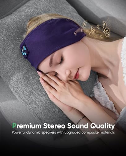 Navly Ultra-Comfort Bluetooth Sleep Headband – Innovative Wireless Headphones with Ultra-Thin Speakers for Effortless Relaxation, Yoga, and Fitness – Ideal Gift for Men & Women Seeking Versatile Comfort and Quality Sound Experience