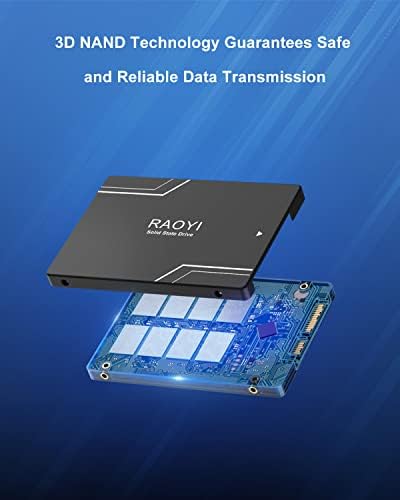 RAOYI 1 TB SATA III Solid State Drive – Lightning-Fast 550 MB/s Performance Upgrade for PCs & Laptops | Advanced 3 D NAND Flash Technology | Reliable Internal SSD for Enhanced Speed & Compatibility