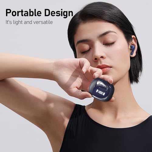 Premium Wireless Earbuds with Bluetooth 5.3 – Deep Bass Stereo Sound & IP67 Waterproof for Ultimate Durability – True Wireless Design with LED Power Display Charging Case – Perfect for Sports, Workouts, and Leisure Listening – Enhanced Compatibility & Clear Calls with Built-in Microphone – Elevate Your Audio Experience with CALCINI