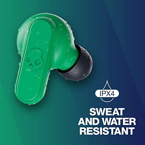 Skullcandy Dime 2 Bluetooth Wireless Earbuds – Noise-Isolating Audio with 12-Hour Battery Life, Integrated Microphone for Hands-Free Calls, Lightweight Design with Lanyard for Ultimate Portability – Compatible with i Phone & Android, True Black Finish for Stylish Comfort