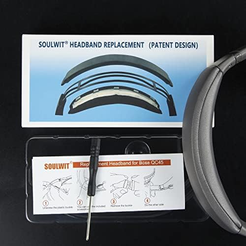 SOULWIT Premium Replacement Headband Pad Kit for Bose Quiet Comfort 45 (QC45), QC SE, and Wireless Headphones – Effortless DIY Upgrade in Stylish Blue for Enhanced Comfort and Performance