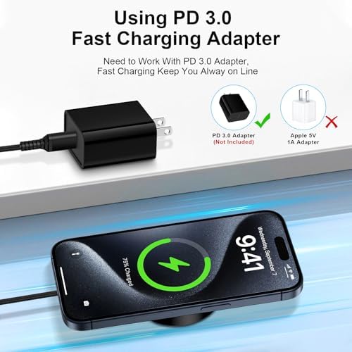 Revolutionary Magnetic Wireless Charging Pad for i Phone 16 Pro Max & Google Pixel 9 Series – 15 W Fast Charge, Qi-Compatible, Ultimate Efficiency & Safety for Modern Tech Users