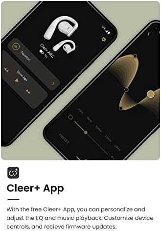 Cleer Audio ARC Open-Ear True Wireless Headphones – Cutting-Edge Touch Control, Extended Battery Life & Crystal Clear Sound for Music Lovers & Podcasters (Light Grey) – Perfect for Active Lifestyles & Effortless Device Integration
