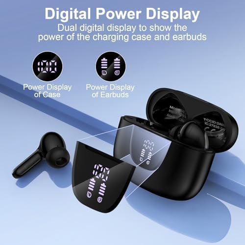 Samsung Galaxy S25 & S24 Ultra Bluetooth 5.3 Wireless Earbuds – Premium Noise Cancelling Headphones with IPX7 Waterproof Rating for Ultimate Durability, Enhanced Bass Stereo Sound, Built-in Mic, and LED Display – Perfect for Sports, Daily Use, and Intense Workouts