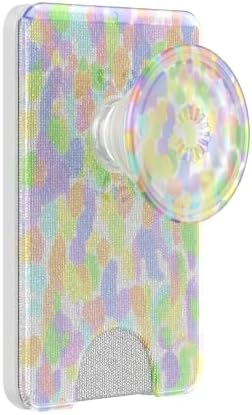 Revolutionary Mag Safe-Compatible Pop Sockets Phone Wallet with Expanding Grip – Rainbow Glass Design for Effortless Wireless Charging & Card Storage, Perfect for Busy Lifestyles